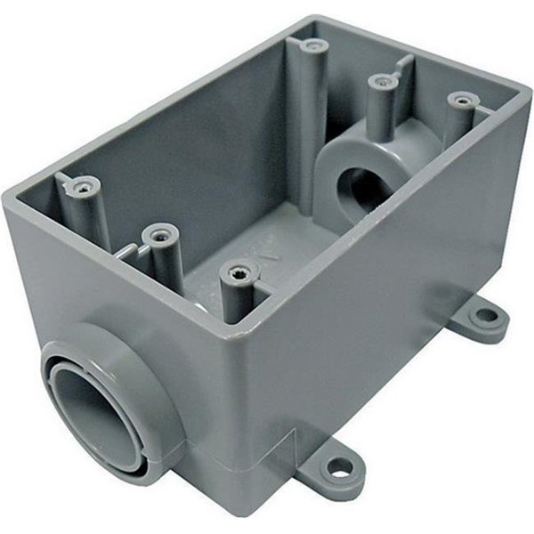 Abb Electrical Box, Outlet Box, 1 Gangs, PVC 32037